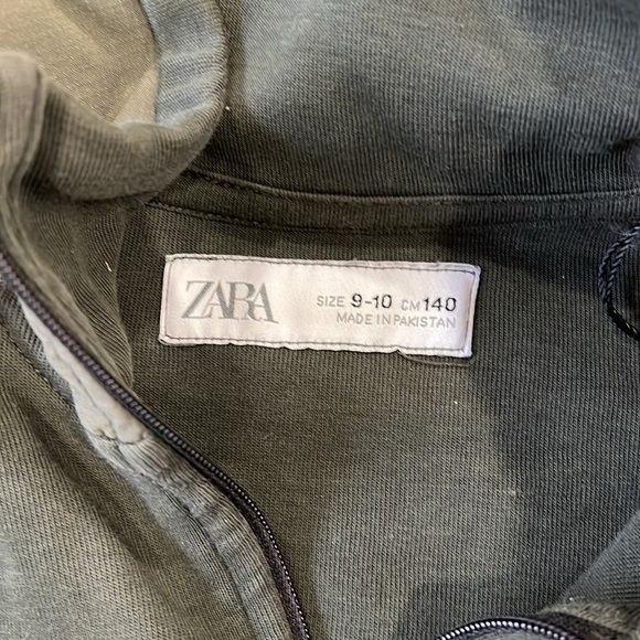 Zara green quarter zip pullover - Picture 4 of 7
